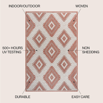 Lior Geometric Moroccan Diamond Area Rug